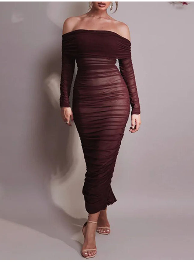 Reagan Off Shoulder Maxi Dress - Fashion Pov