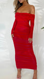 Reagan Off Shoulder Maxi Dress - Fashion Pov