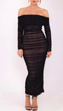 Reagan Off Shoulder Maxi Dress - Fashion Pov