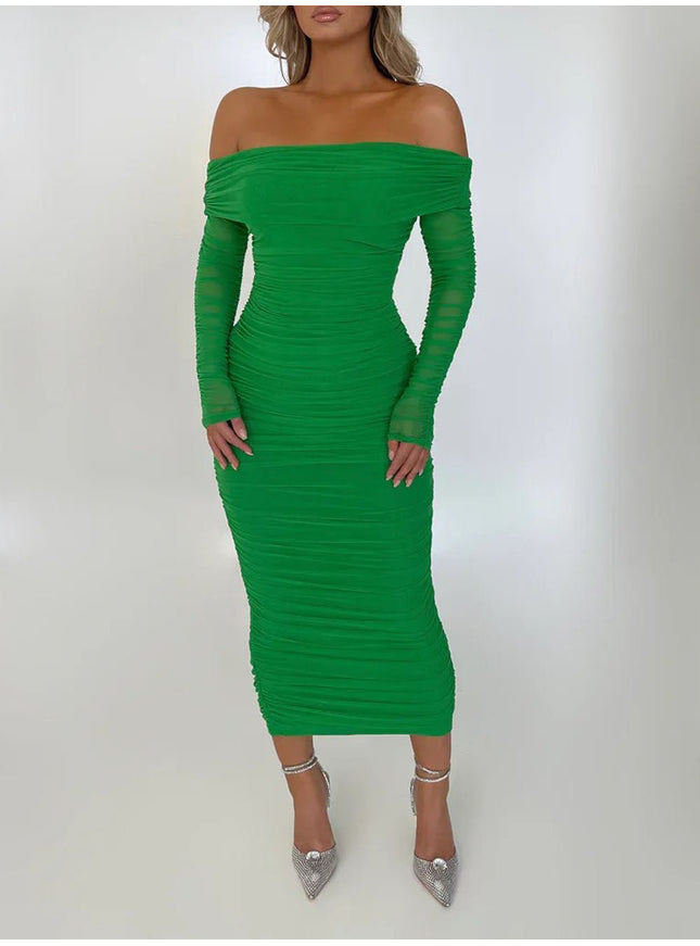Reagan Off Shoulder Maxi Dress - Fashion Pov