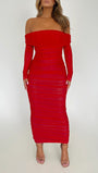 Reagan Off Shoulder Maxi Dress - Fashion Pov