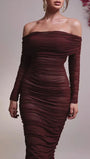 Reagan Off Shoulder Maxi Dress - Fashion Pov