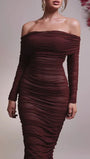 Reagan Off Shoulder Maxi Dress - Fashion Pov
