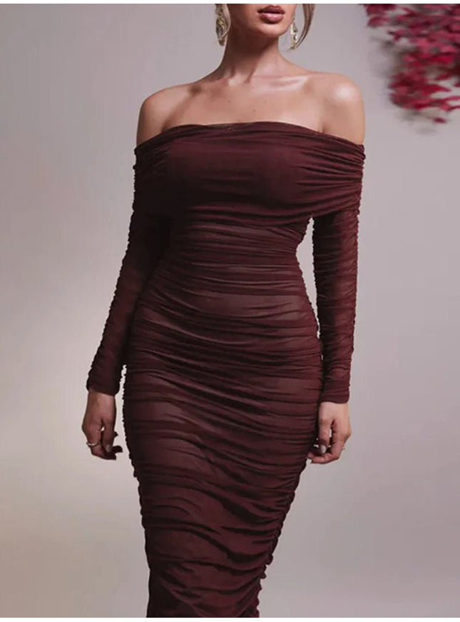 Reagan Off Shoulder Maxi Dress - Fashion Pov