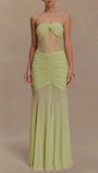 Rebecca Backless Off Shoulder Maxi Dress - Fashion Pov