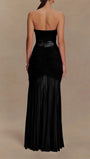 Rebecca Backless Off Shoulder Maxi Dress - Fashion Pov