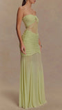 Rebecca Backless Off Shoulder Maxi Dress - Fashion Pov