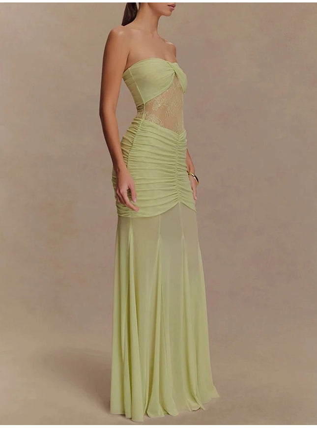 Rebecca Backless Off Shoulder Maxi Dress - Fashion Pov