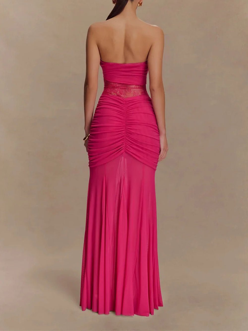 Rebecca Backless Off Shoulder Maxi Dress - Fashion Pov