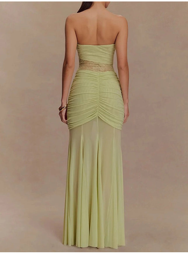 Rebecca Backless Off Shoulder Maxi Dress - Fashion Pov
