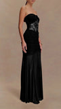 Rebecca Backless Off Shoulder Maxi Dress - Fashion Pov
