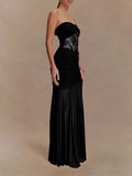 Rebecca Backless Off Shoulder Maxi Dress - Fashion Pov