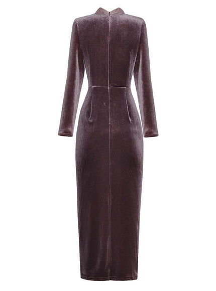 Rebecca Buttock Slim Maxi Dress - Fashion Pov