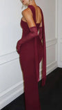 River Off Shoulder Backless Maxi Dress - Fashion Pov