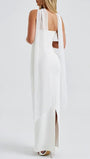 River Off Shoulder Backless Maxi Dress - Fashion Pov