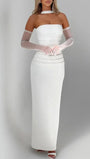 River Off Shoulder Backless Maxi Dress - Fashion Pov