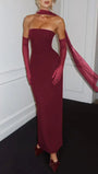 River Off Shoulder Backless Maxi Dress - Fashion Pov