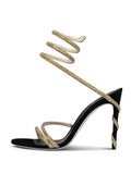 Rosalie Crystal Rhinestone Heel Shoe - Fashion Pov