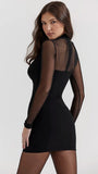 Rose Off-shoulder Mini Dress - Fashion Pov