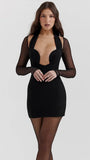 Rose Off-shoulder Mini Dress - Fashion Pov