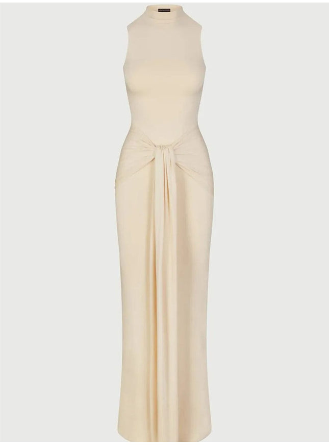 Ruched Bodycon Ruched Maxi Dress - Fashion Pov