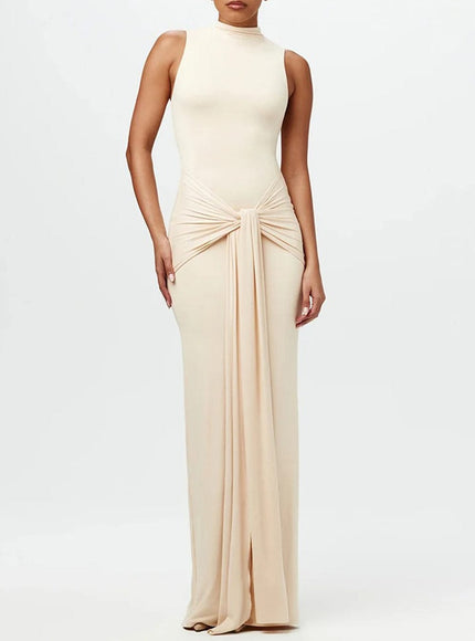 Ruched Bodycon Ruched Maxi Dress - Fashion Pov