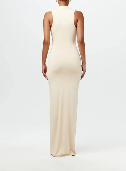 Ruched Bodycon Ruched Maxi Dress - Fashion Pov
