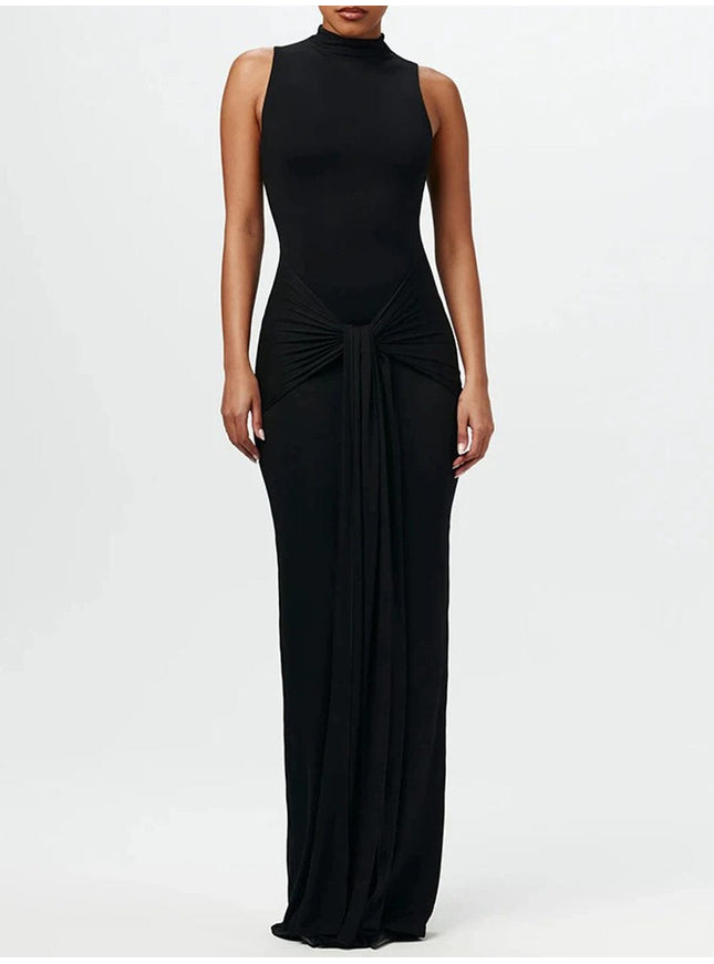 Ruched Bodycon Ruched Maxi Dress - Fashion Pov