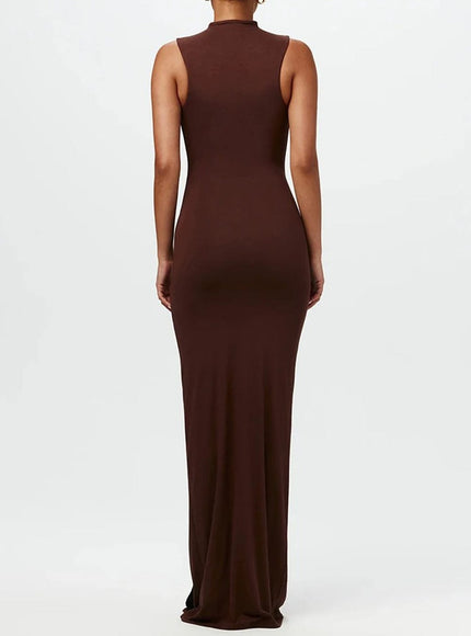 Ruched Bodycon Ruched Maxi Dress - Fashion Pov