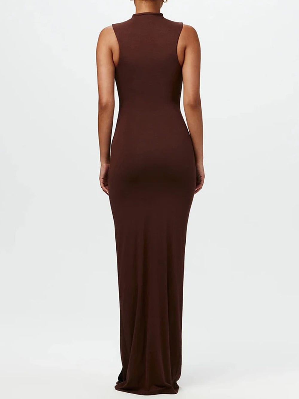 Ruched Bodycon Maxi Dress Black / L Ruched Bodycon Maxi Dress Black / L