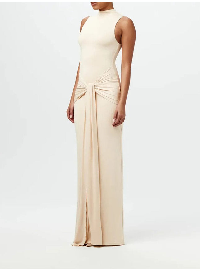 Ruched Bodycon Ruched Maxi Dress - Fashion Pov