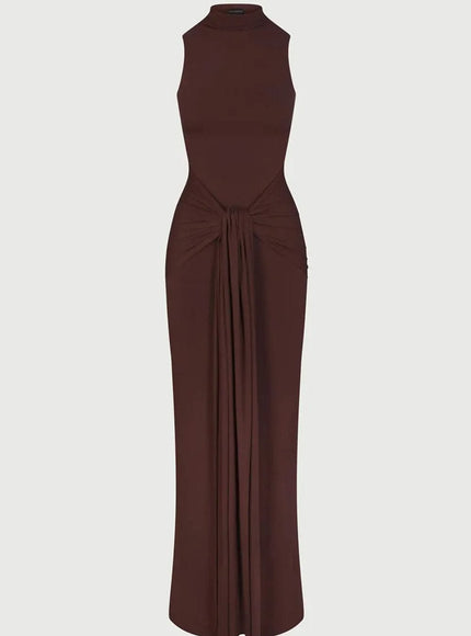Ruched Bodycon Ruched Maxi Dress - Fashion Pov