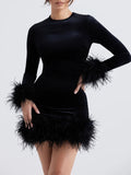 Ryleigh Long Sleeve Bodycon Mini Dress - Fashion Pov