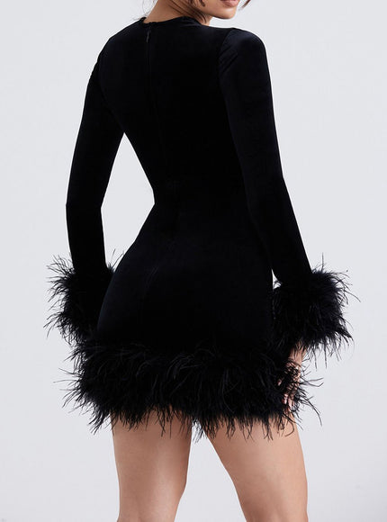 Ryleigh Long Sleeve Bodycon Mini Dress - Fashion Pov