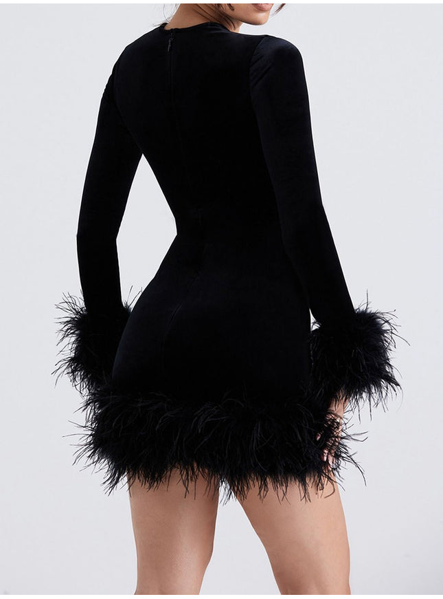 Ryleigh Long Sleeve Bodycon Mini Dress - Fashion Pov