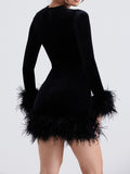 Ryleigh Long Sleeve Bodycon Mini Dress - Fashion Pov