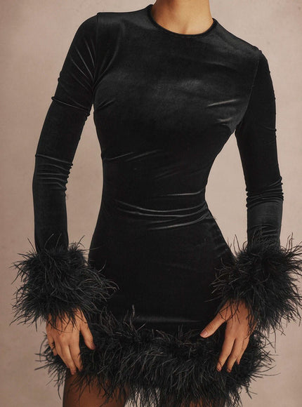Ryleigh Long Sleeve Bodycon Mini Dress - Fashion Pov