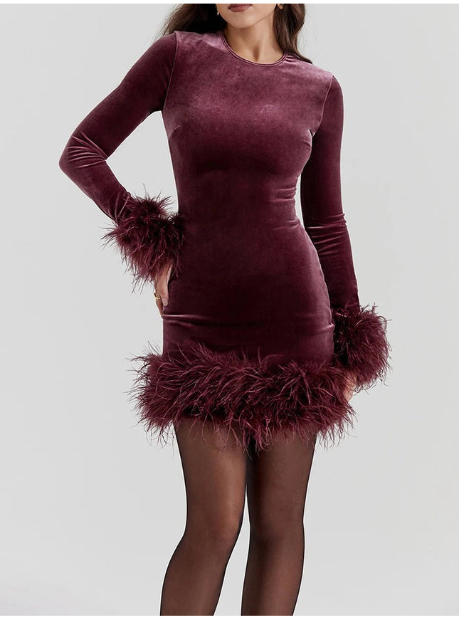 Ryleigh Long Sleeve Bodycon Mini Dress - Fashion Pov