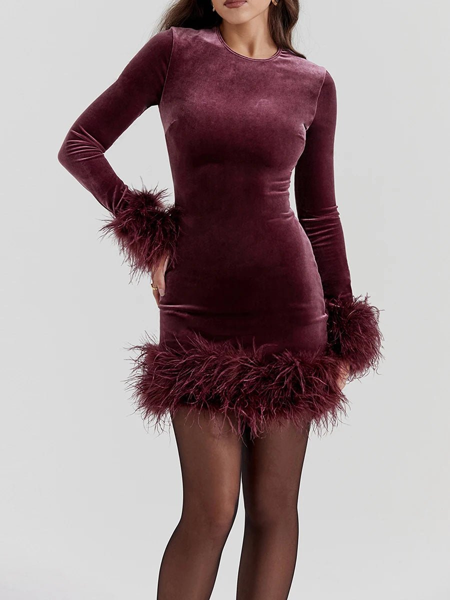 Ryleigh Long Sleeve Bodycon Mini Dress - Fashion Pov