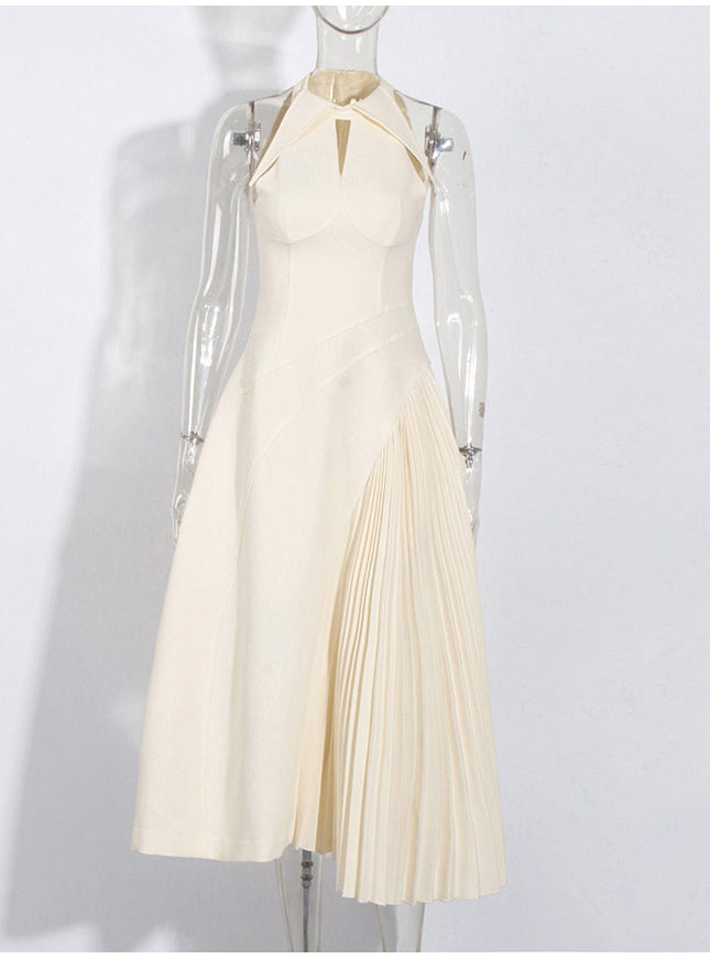 Sathvika Hollow Out Fold Midi Dress - Fashion Pov