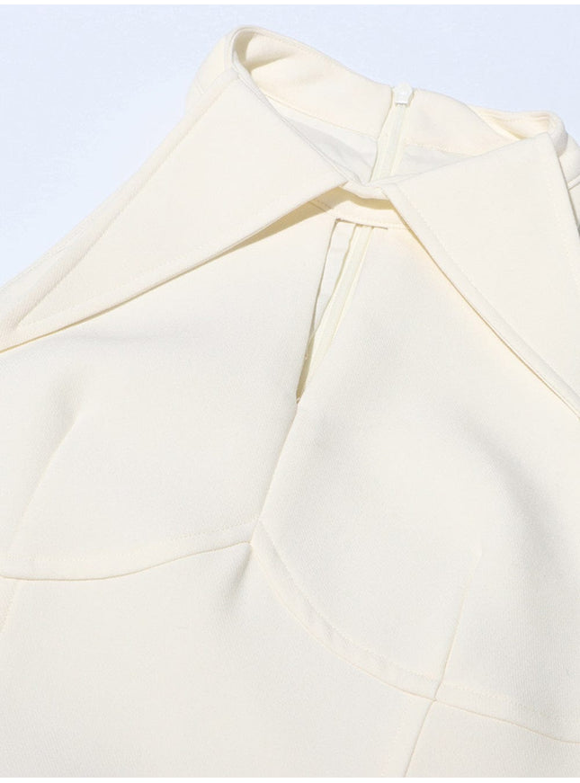 Sathvika Hollow Out Fold Midi Dress - Fashion Pov