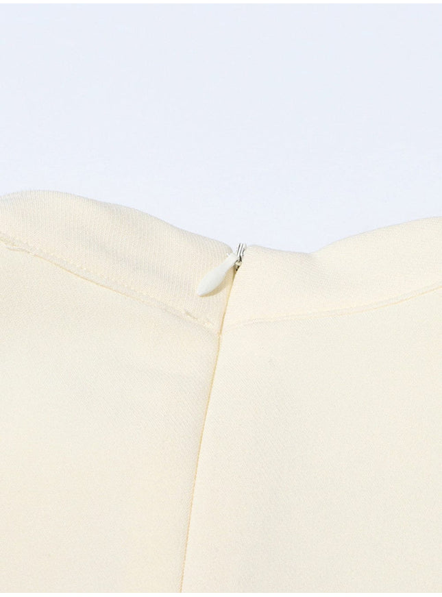 Sathvika Hollow Out Fold Midi Dress - Fashion Pov