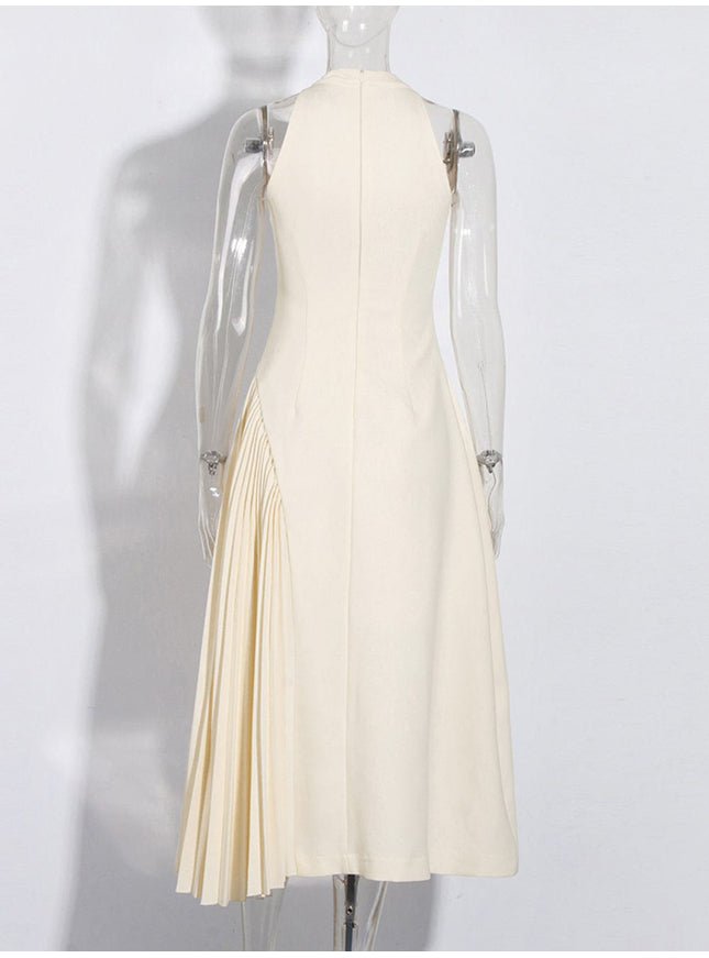Sathvika Hollow Out Fold Midi Dress - Fashion Pov