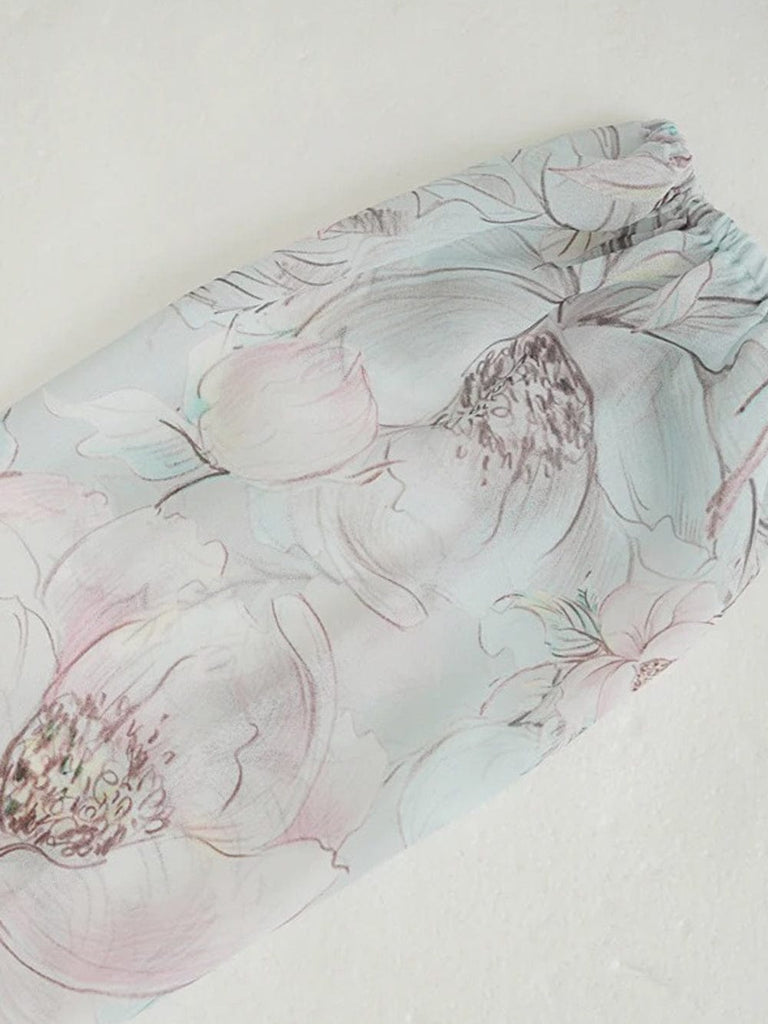 Savannah Floral Corset Maxi Dress (Pink)
