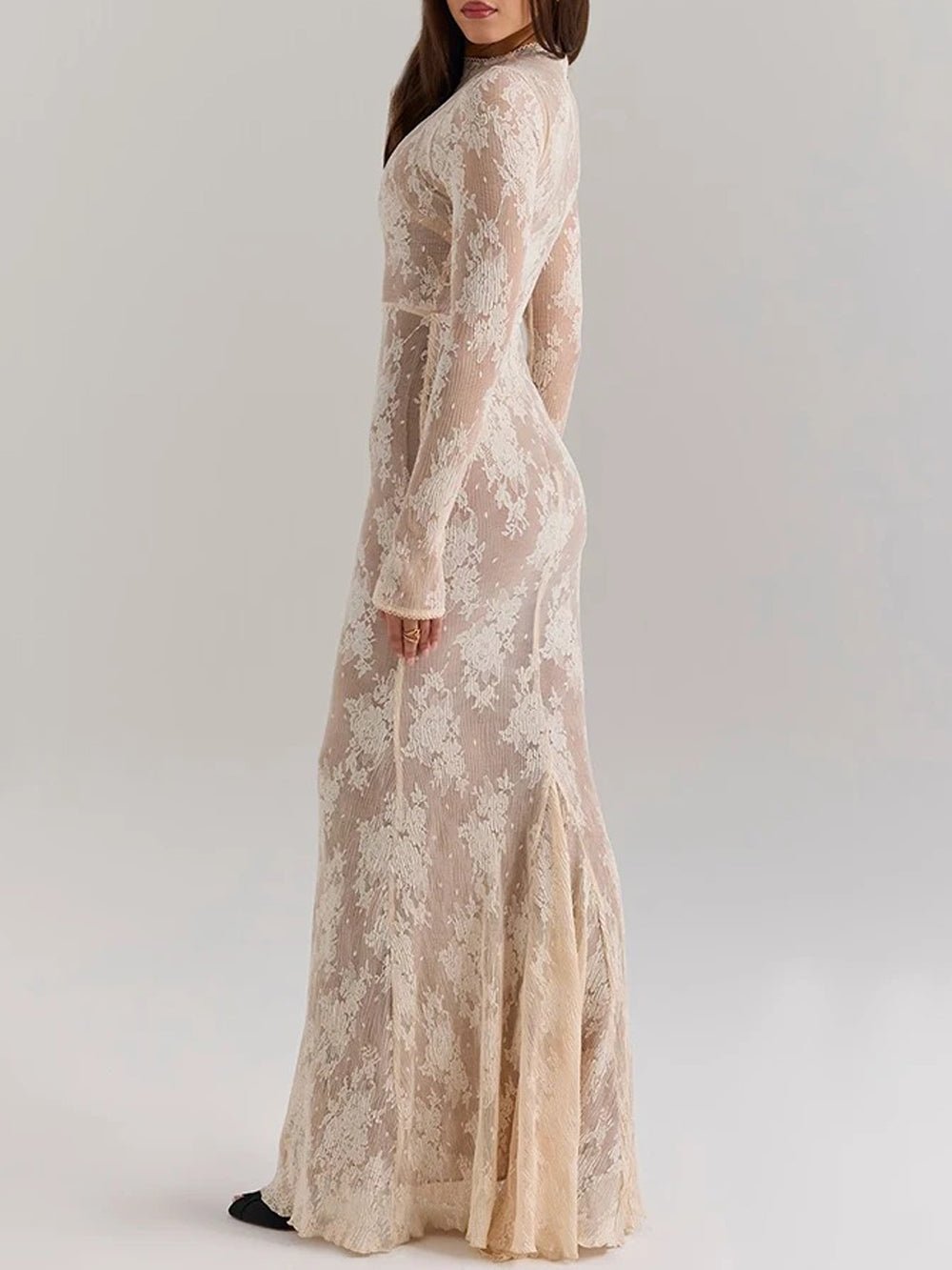 Scarlett Long Sleeve Maxi Dress White / L Scarlett Long Sleeve Maxi Dress White / L