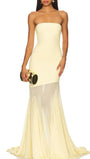 Seraphine Strapless Mesh Maxi Dress - Fashion Pov