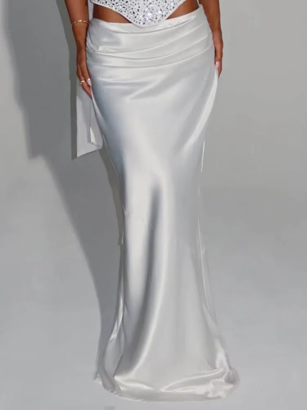 Serena Crystal Corset Skirt Set - Fashion Pov