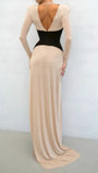 Serena Deep V Backless Maxi Dress - Fashion Pov