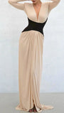 Serena Deep V Backless Maxi Dress - Fashion Pov