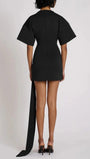 Serena Ruched Metal - Detail Mini Dress - Fashion Pov